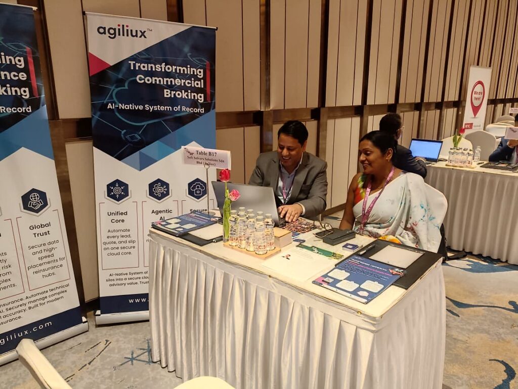 Agiliux showcasing solutions for commercial and reinsurance operations